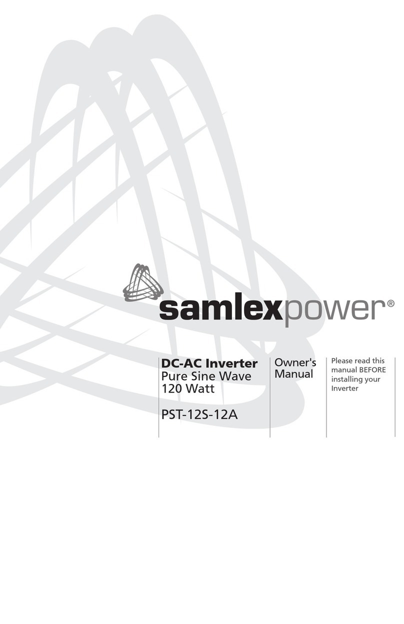 Samlexpower PST-12S-12A owner's manual