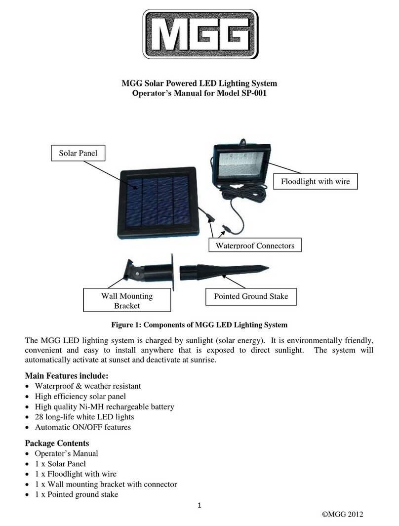 MGG SP-001 Operator's manual