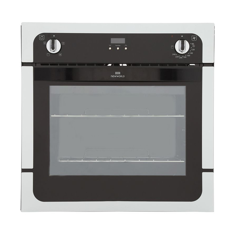 New World Built-in Gas Oven Users guide & installation handbook New World Built-in Gas Oven Users guide & installation handbook