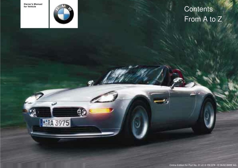BMW 2002 Z8 User manual