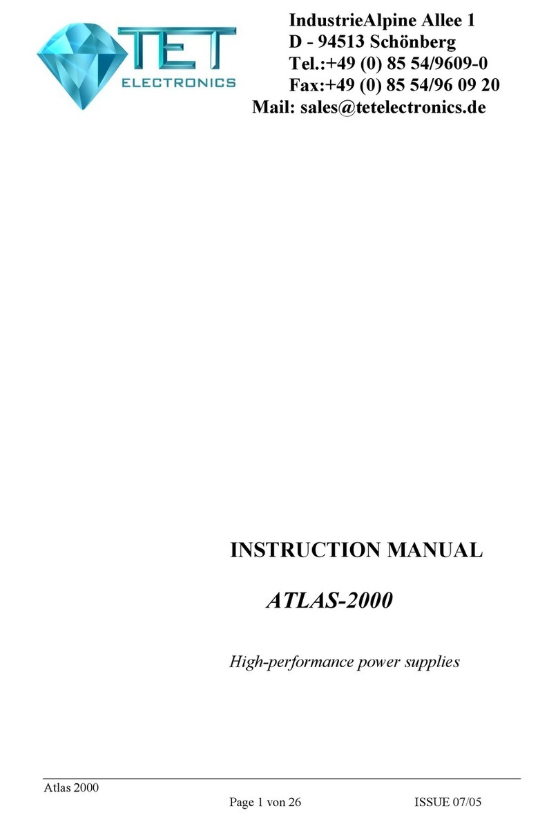 TET Electronics 2000 instruction manual