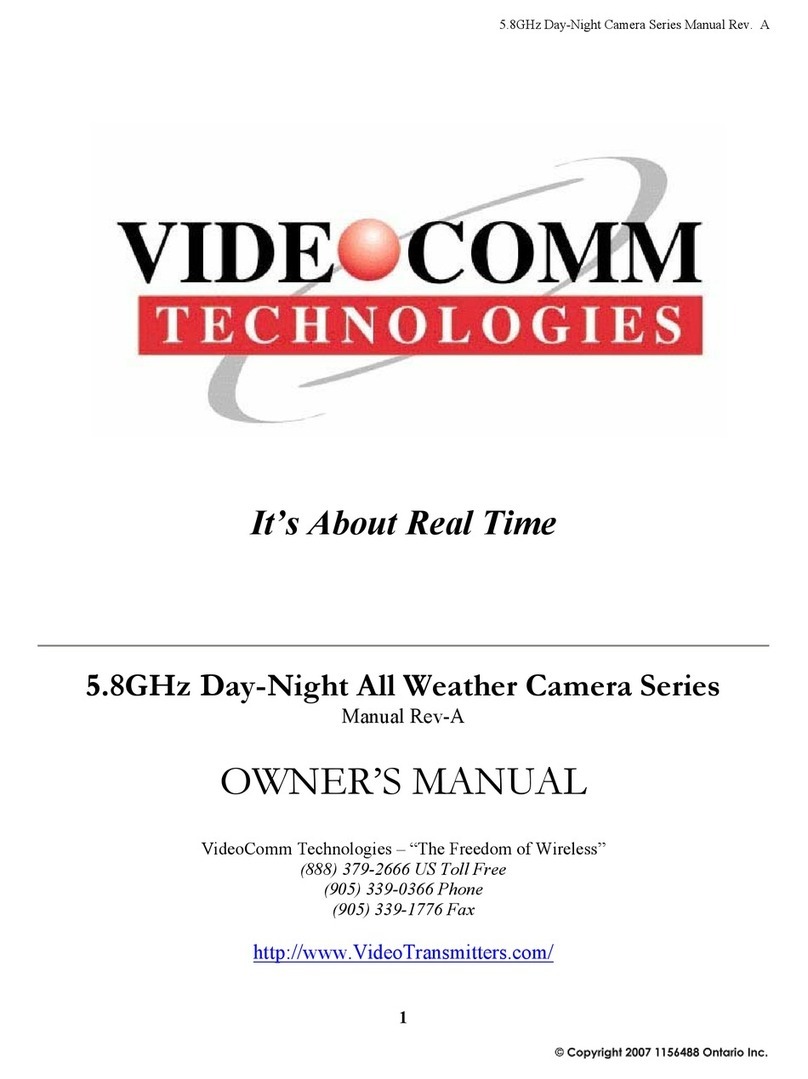 VideoComm Technologies ZX-480SR40 owner's manual