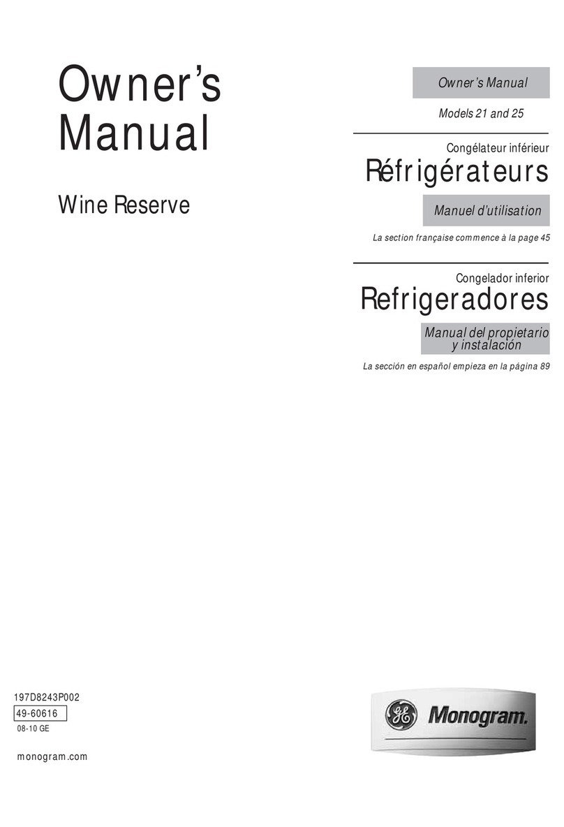 Monogram 21 User manual
