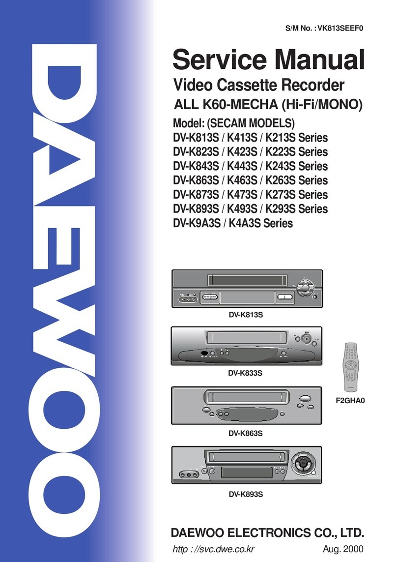 Daewoo DV-K813S Series User manual