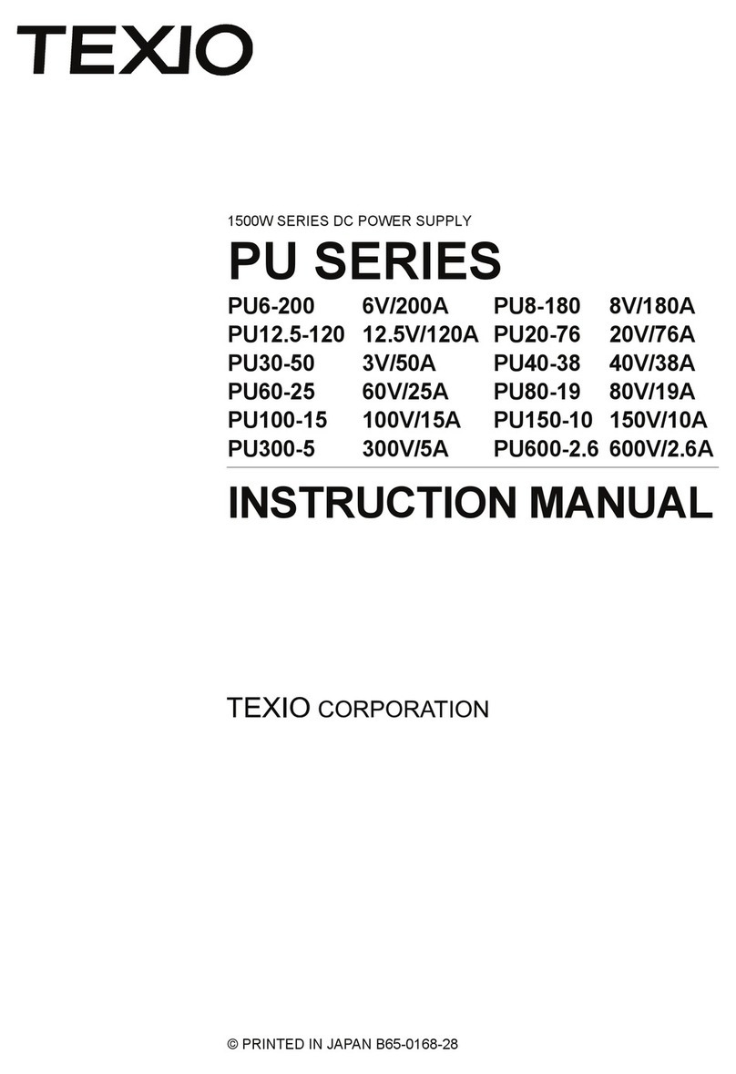 TEXIO PU6-200 User manual