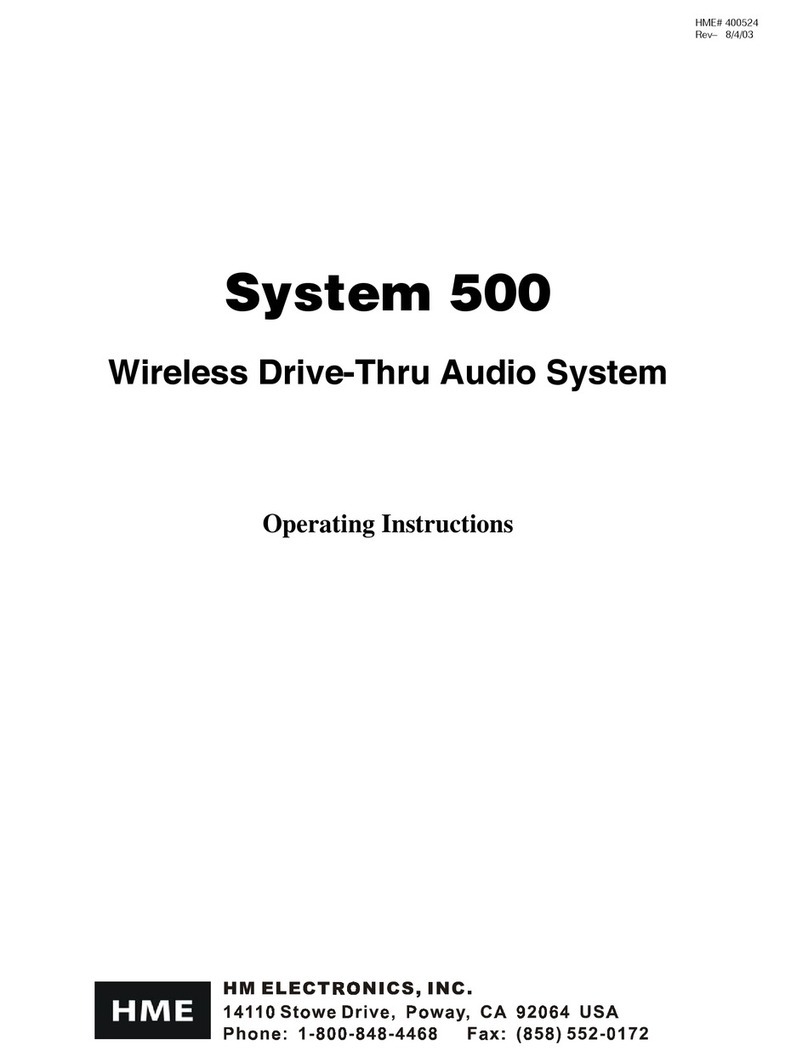 HME System 500 User manual