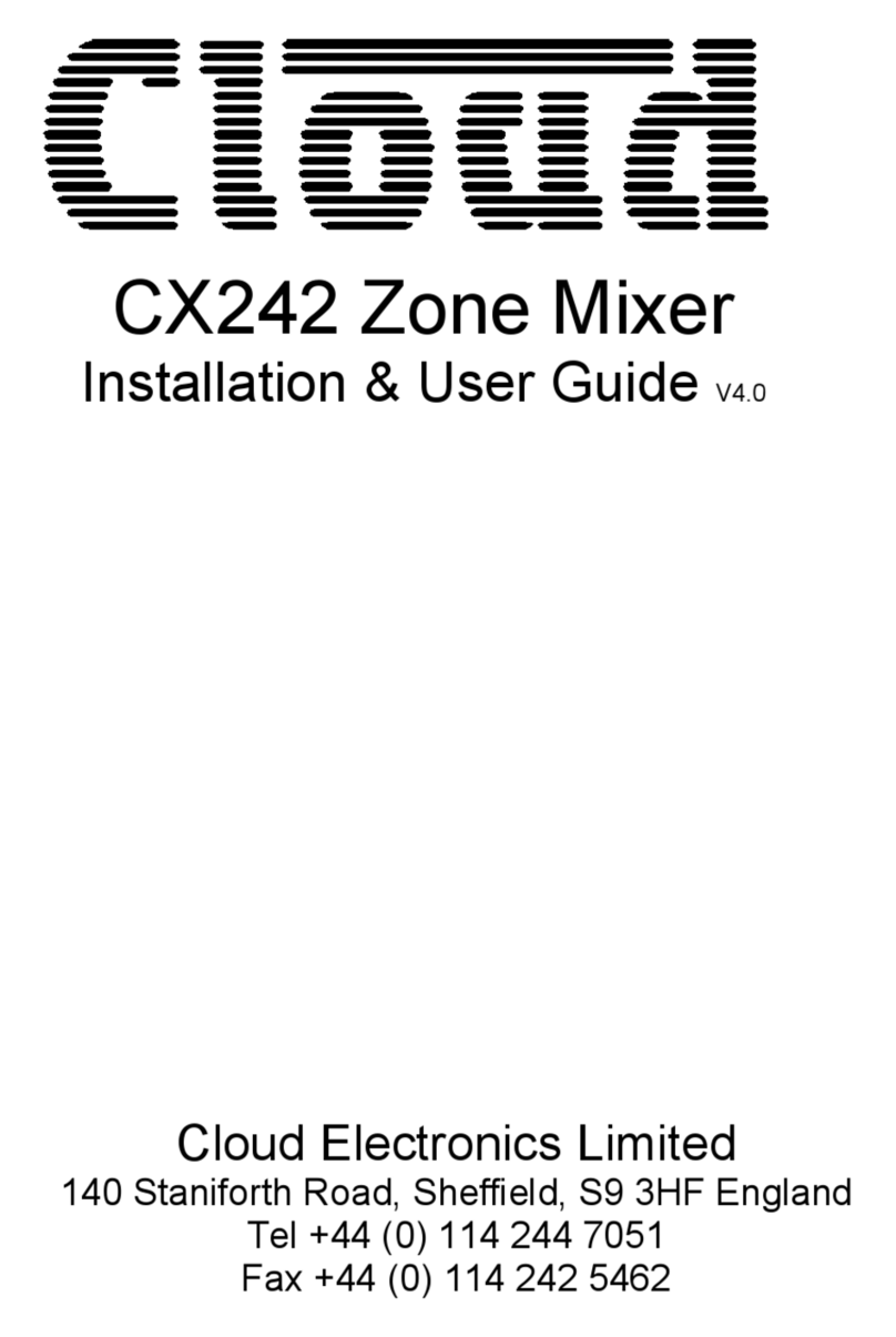 Cloud CX242 Installation & user guide