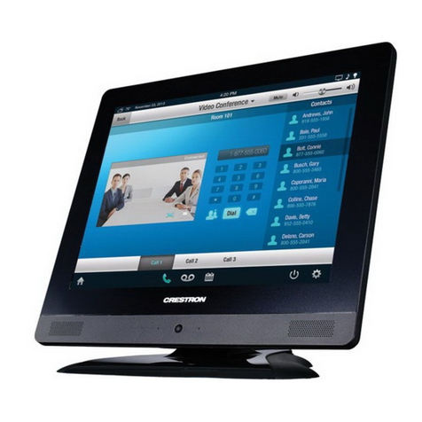 Crestron TPMC-V12 & TPMC-V15 Operation guide
