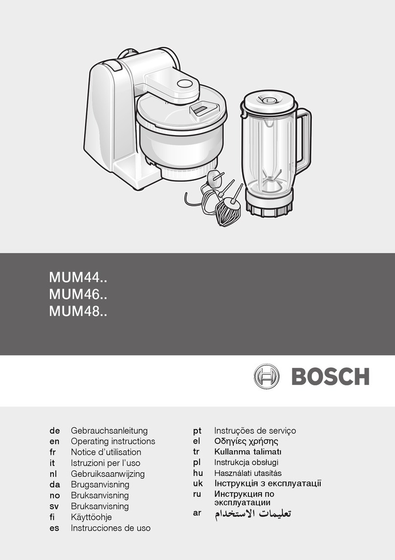Bosch MUM 44 Series operating instructions