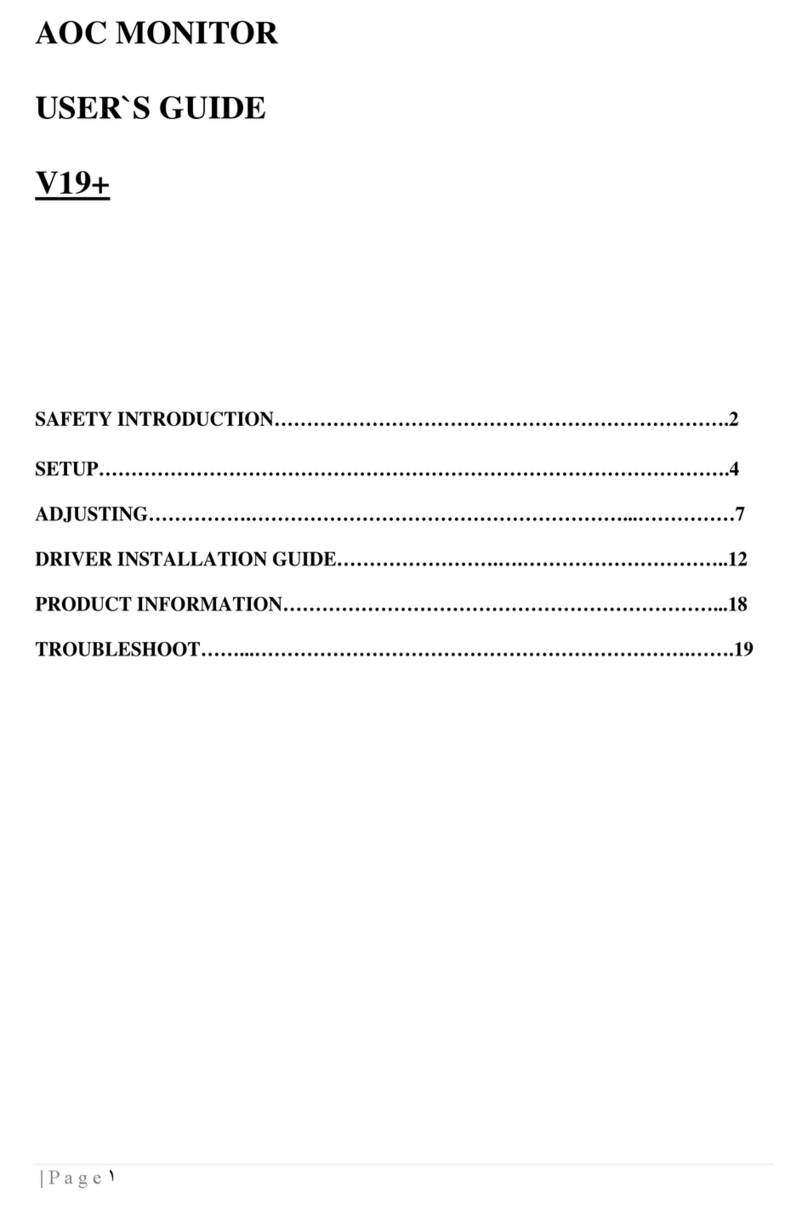 AOC V19 User manual