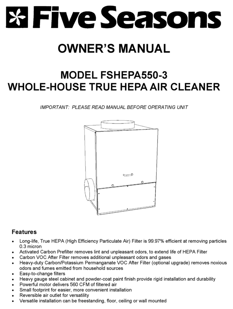 Five Seasons FSHEPA550-3 User manual