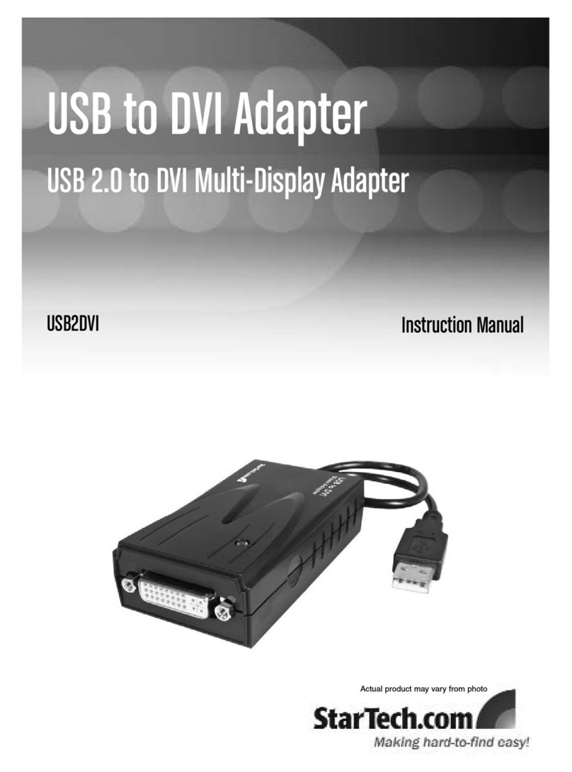 StarTech.com USB2DVI instruction manual