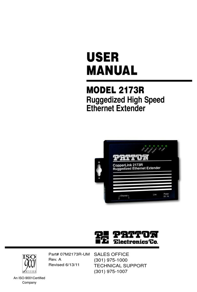 Patton electronics 2173R user manual