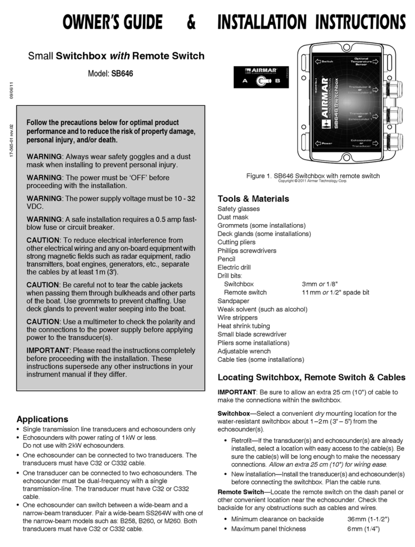 Airmar SB646 Owner's guide & installation instructions