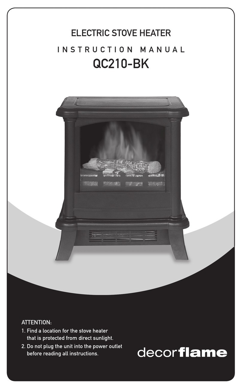 decorflame QC210-BK instruction manual
