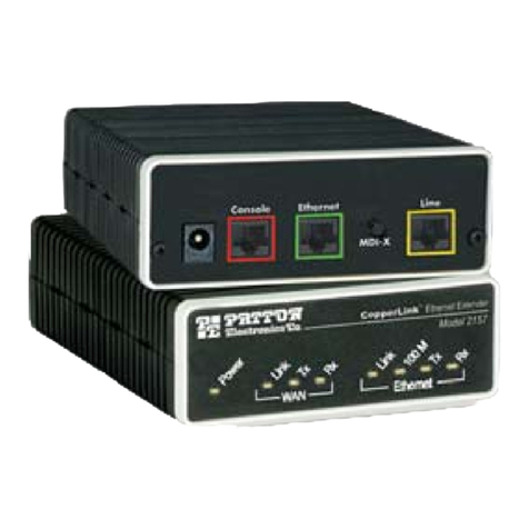 Patton electronics 2156 User manual
