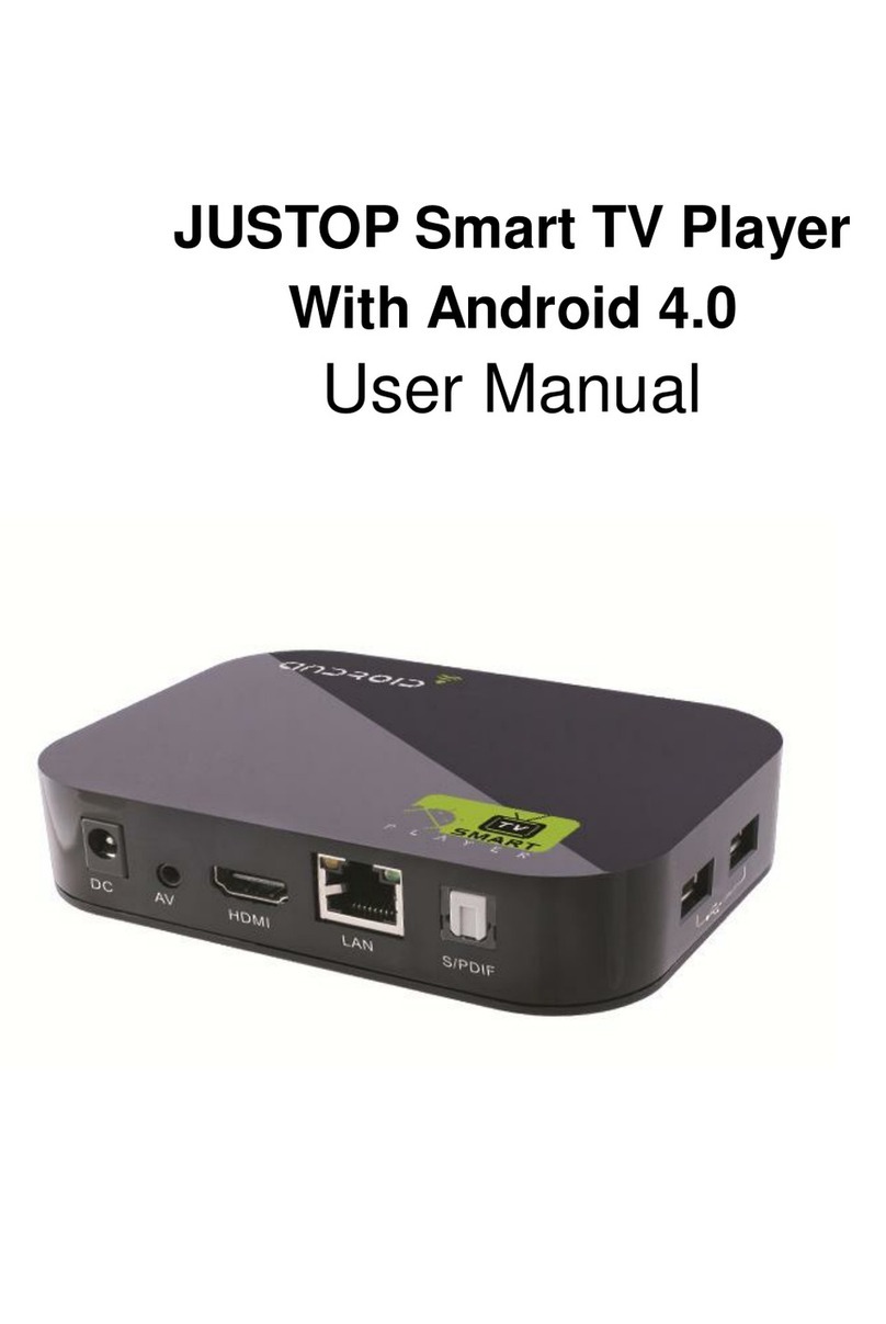 Justop Smart Tv user manual
