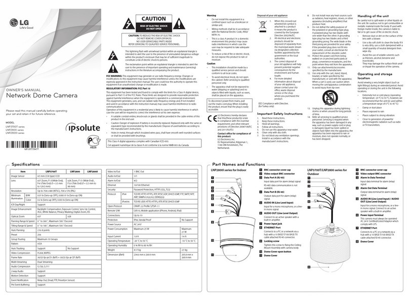 LG LNP3700T series User manual