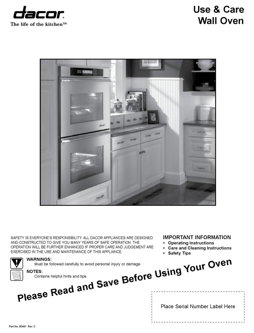 Dacor Wall Oven User manual