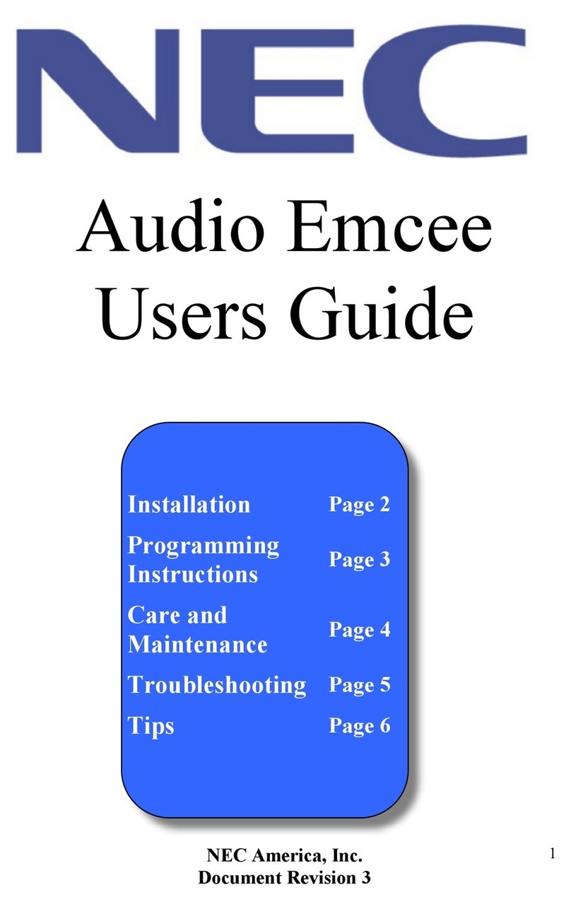 NEC Audio Emcee user guide