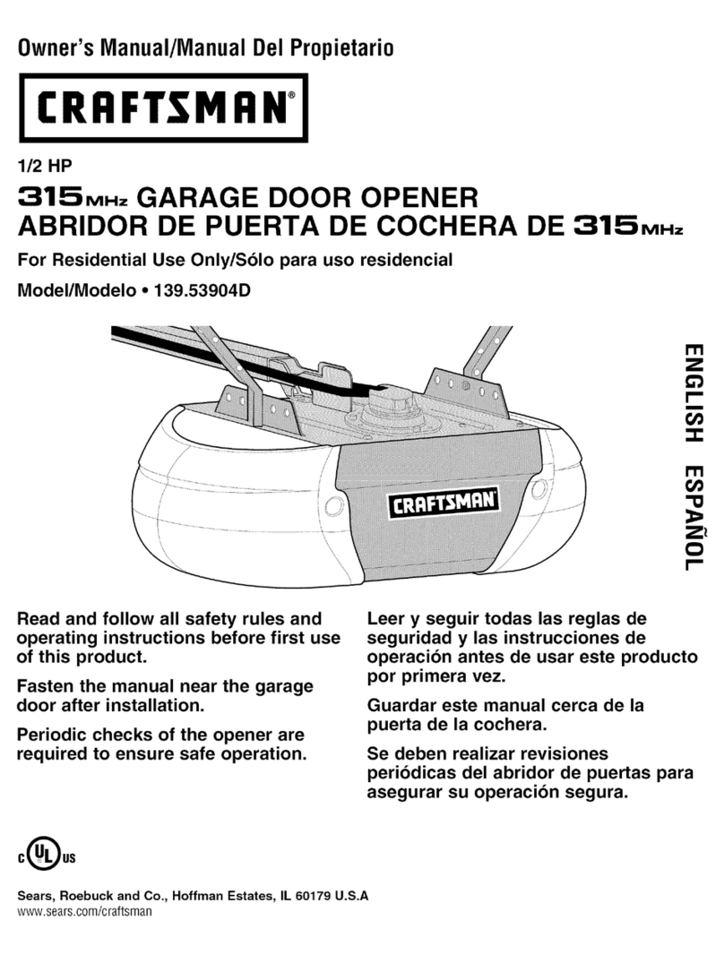 Craftsman 139.53904D owner's manual