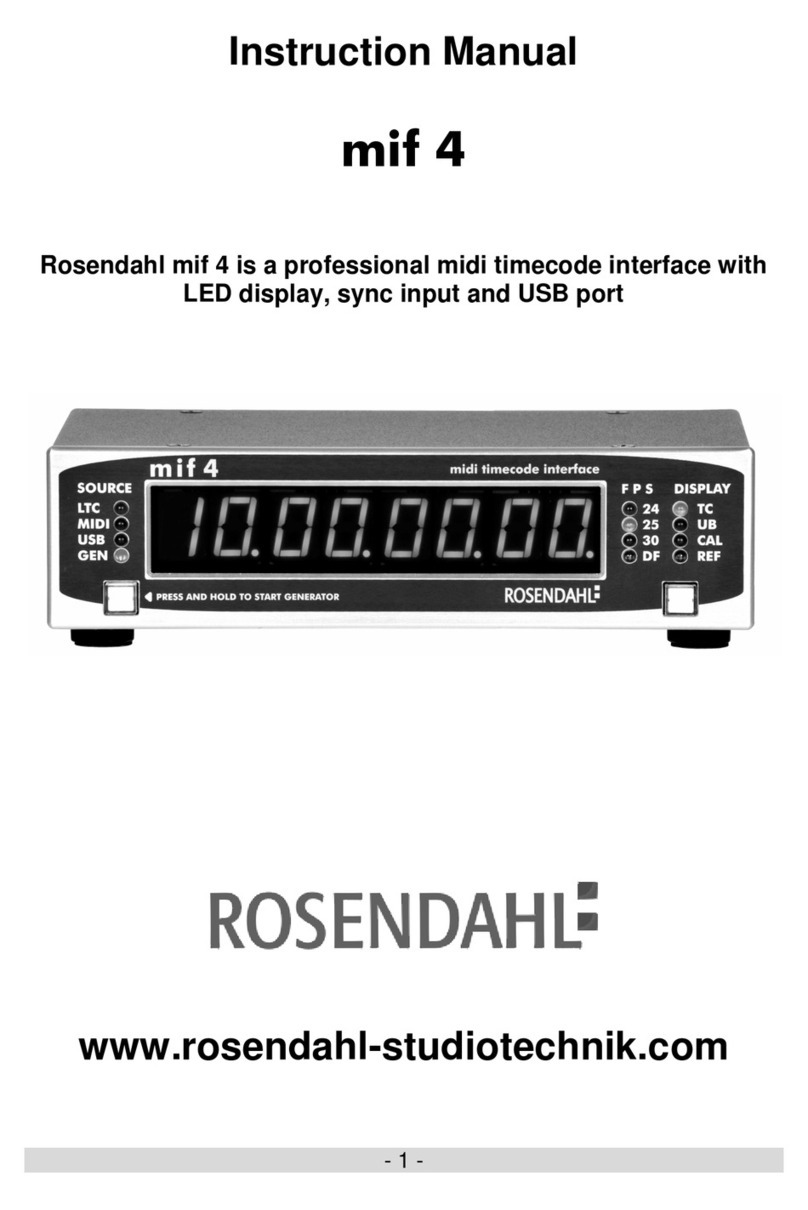 Rosendahl mif 4 instruction manual
