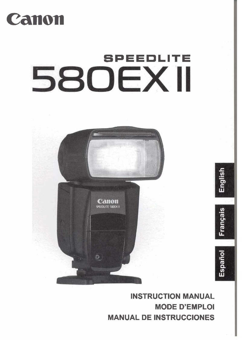 Canon 580EX - Speedlite II - Hot-shoe clip-on... instruction manual
