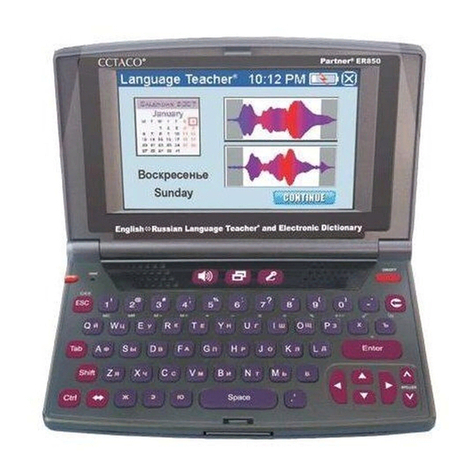 Ectaco Partner ER850 User manual