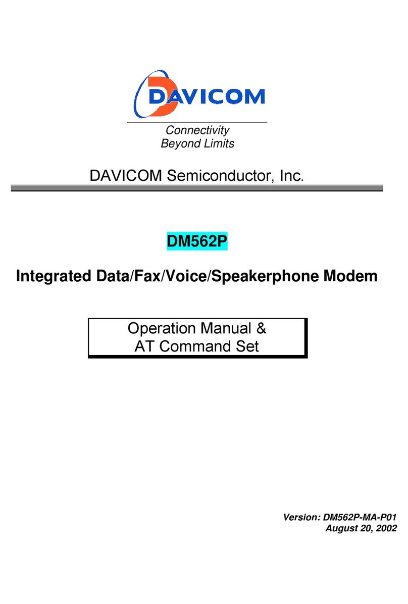 Davicom DM562P Operation manual