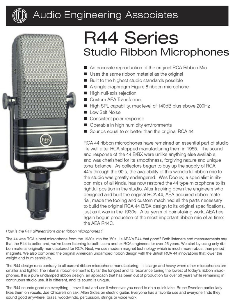 Audio Engineering Associates R44 Series Brochure & specs Audio Engineering Associates R44 Series Brochure & specs