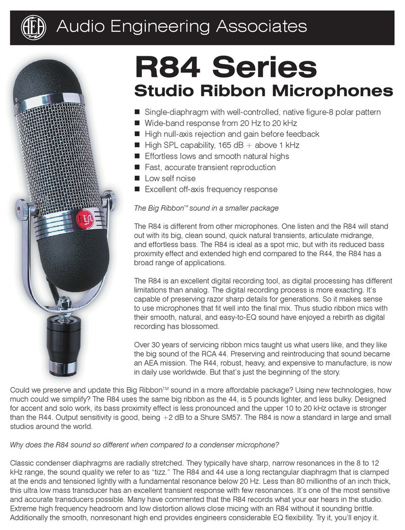 Audio Engineering Associates R84 Series Brochure & specs
