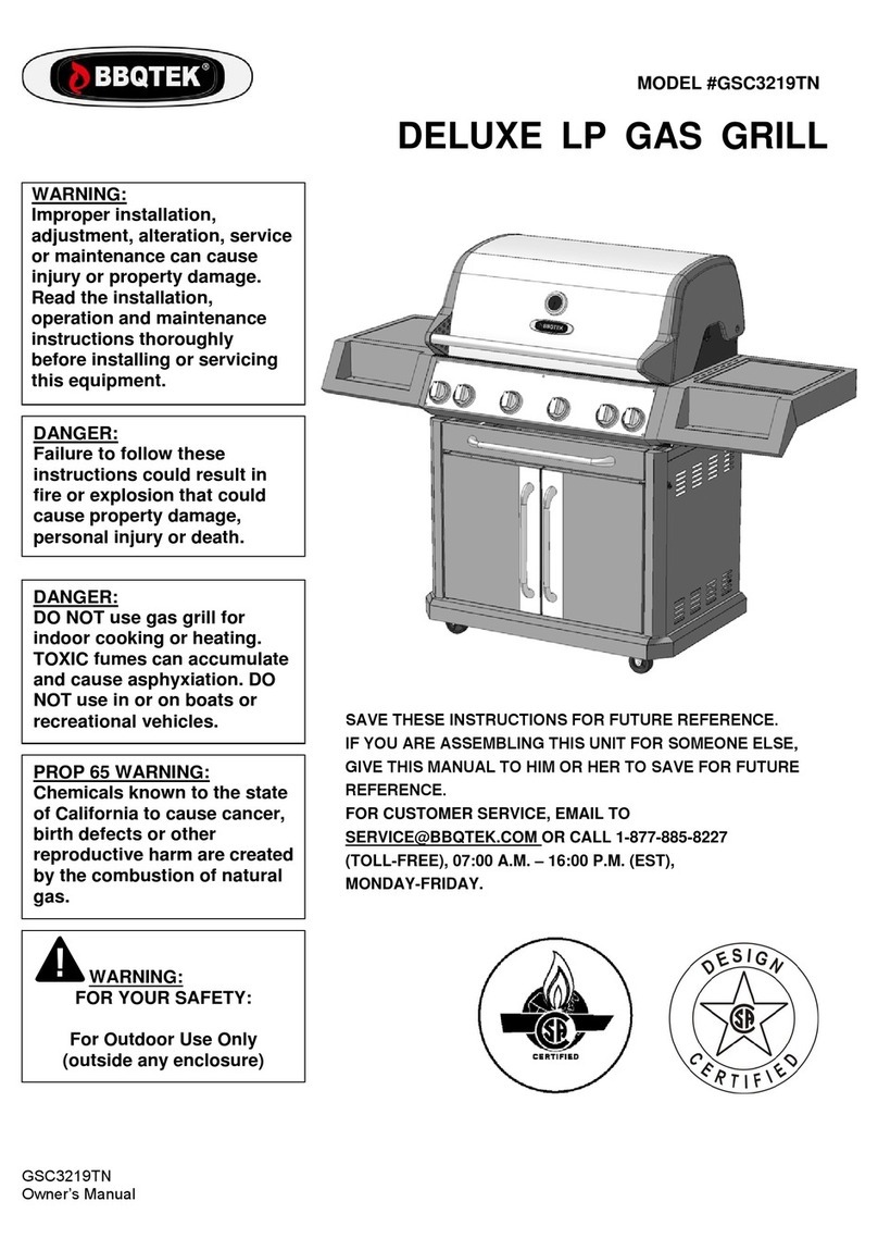 BBQ GSC3219TN owner's manual