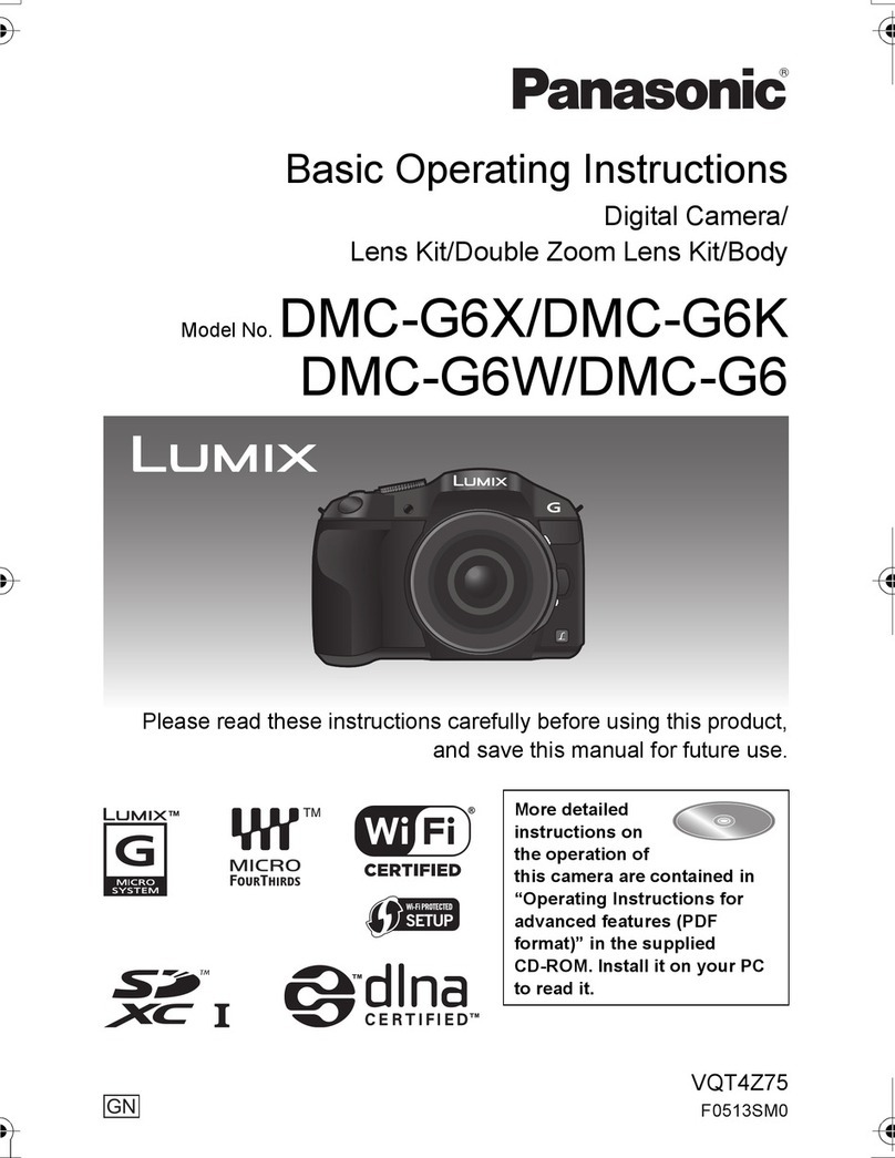 Panasonic Lumix DMC-G6X Basic operating instructions