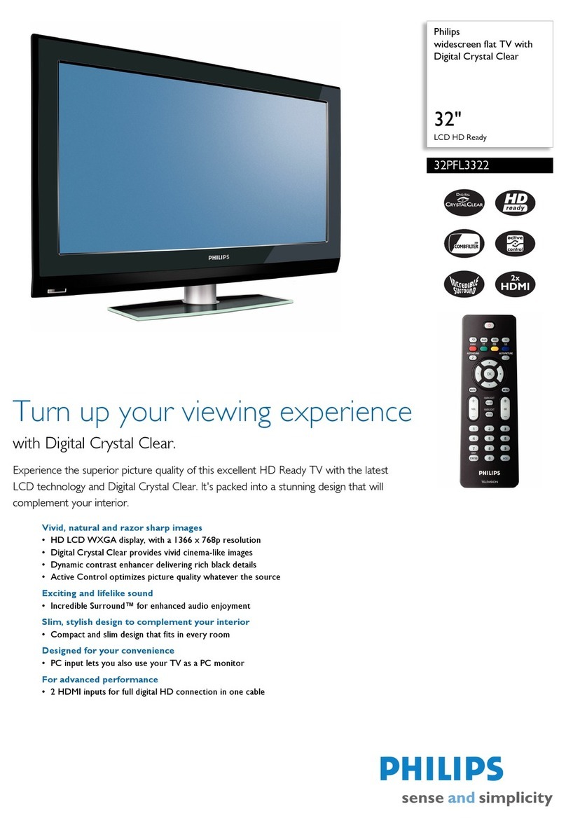 Philips 32PFL3322 User manual