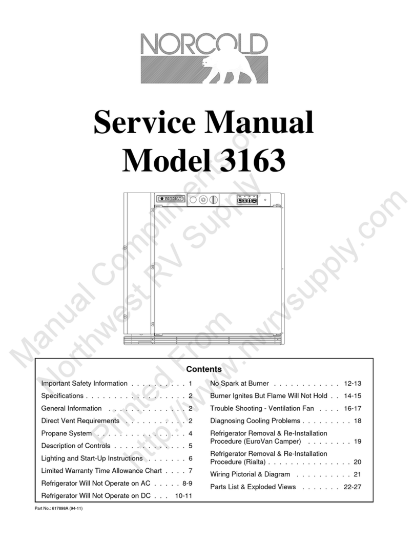 Norcold 3163 Series User manual
