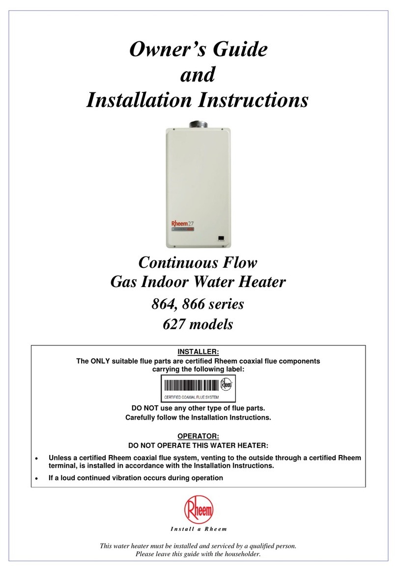 Rheem 627 series Technical Document