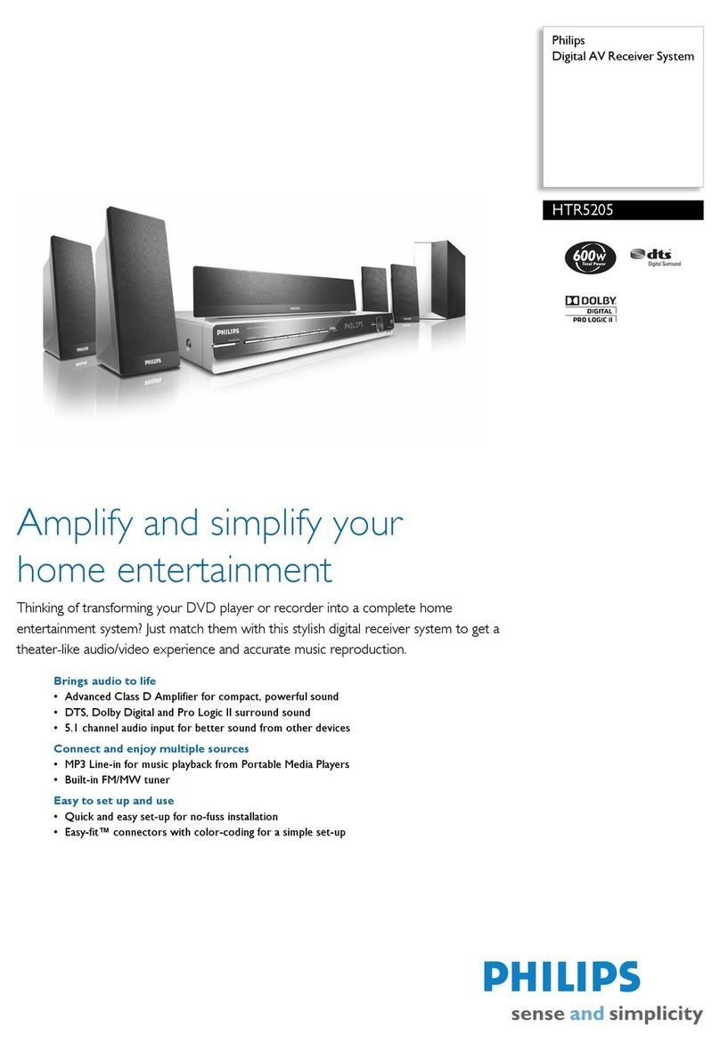Philips HTR5205 User manual Philips HTR5205 User manual