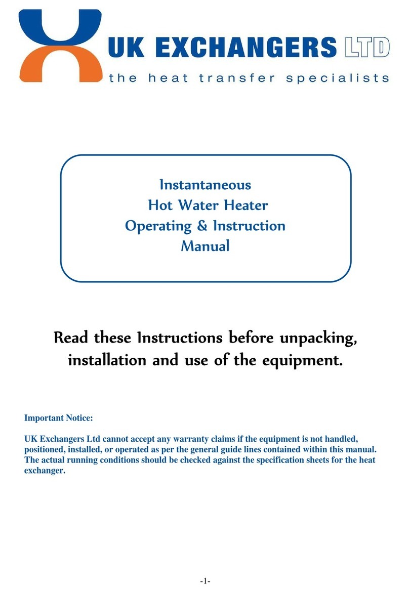 UK Exchangers UKE-8-50 Operating instructions manual UK Exchangers UKE-8-50 Operating instructions manual