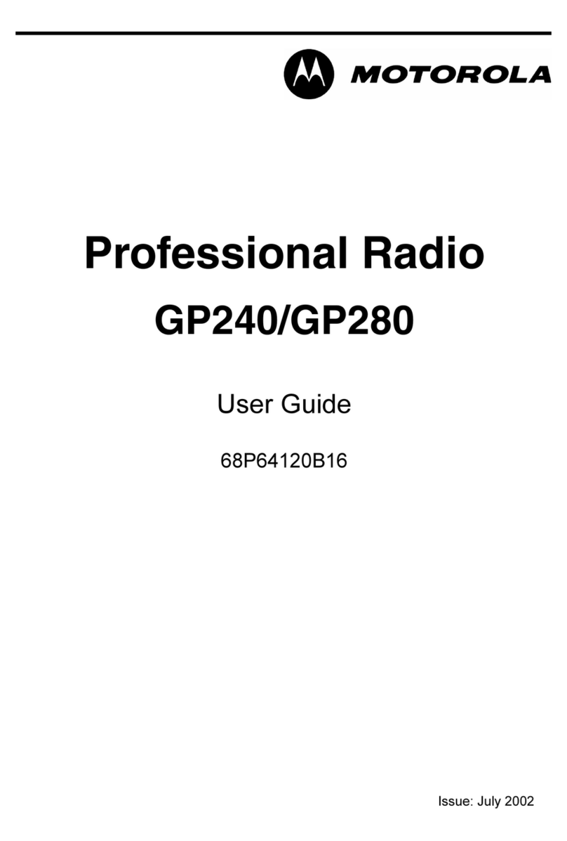 Motorola GP240 User manual