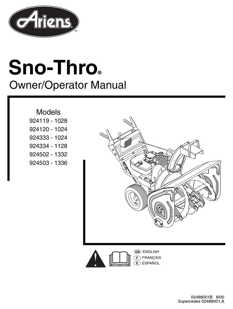 Ariens 924119 Owner's manual