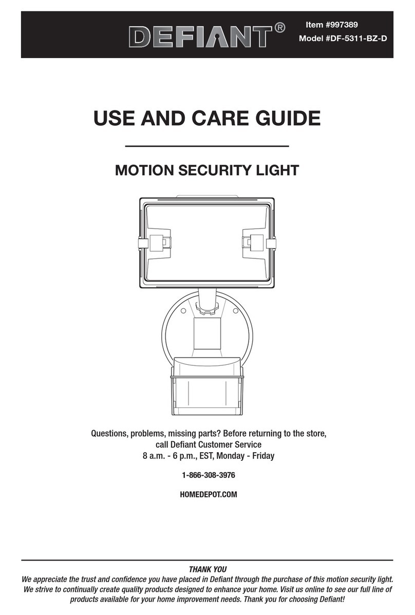 Defiant DF-5311-BZ-D Use and care guide