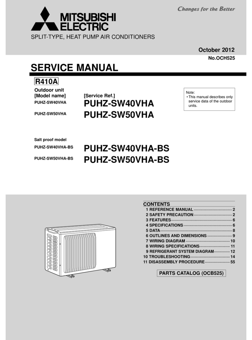 Mitsubishi Electric PUHZ-SW40VHA User manual