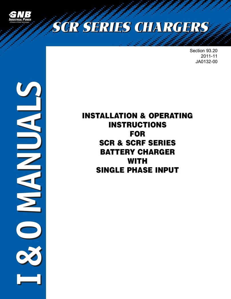 GNB SCR SERIES Installation & operating instructions
