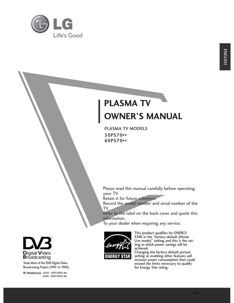 LG 50PS70FD-AA User manual