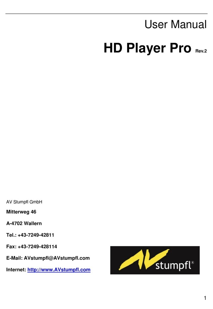AVstumpfl HD Player Pro user manual