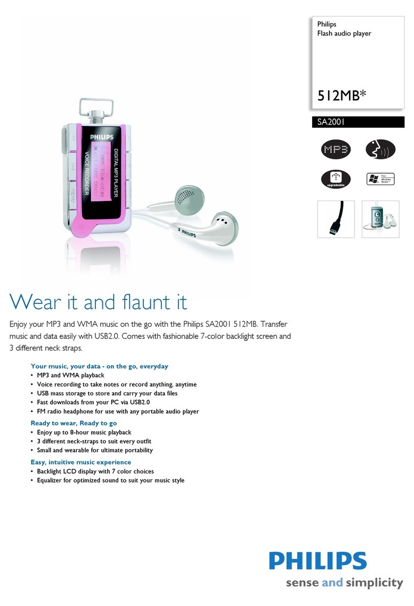 Philips SA2001/93 User manual