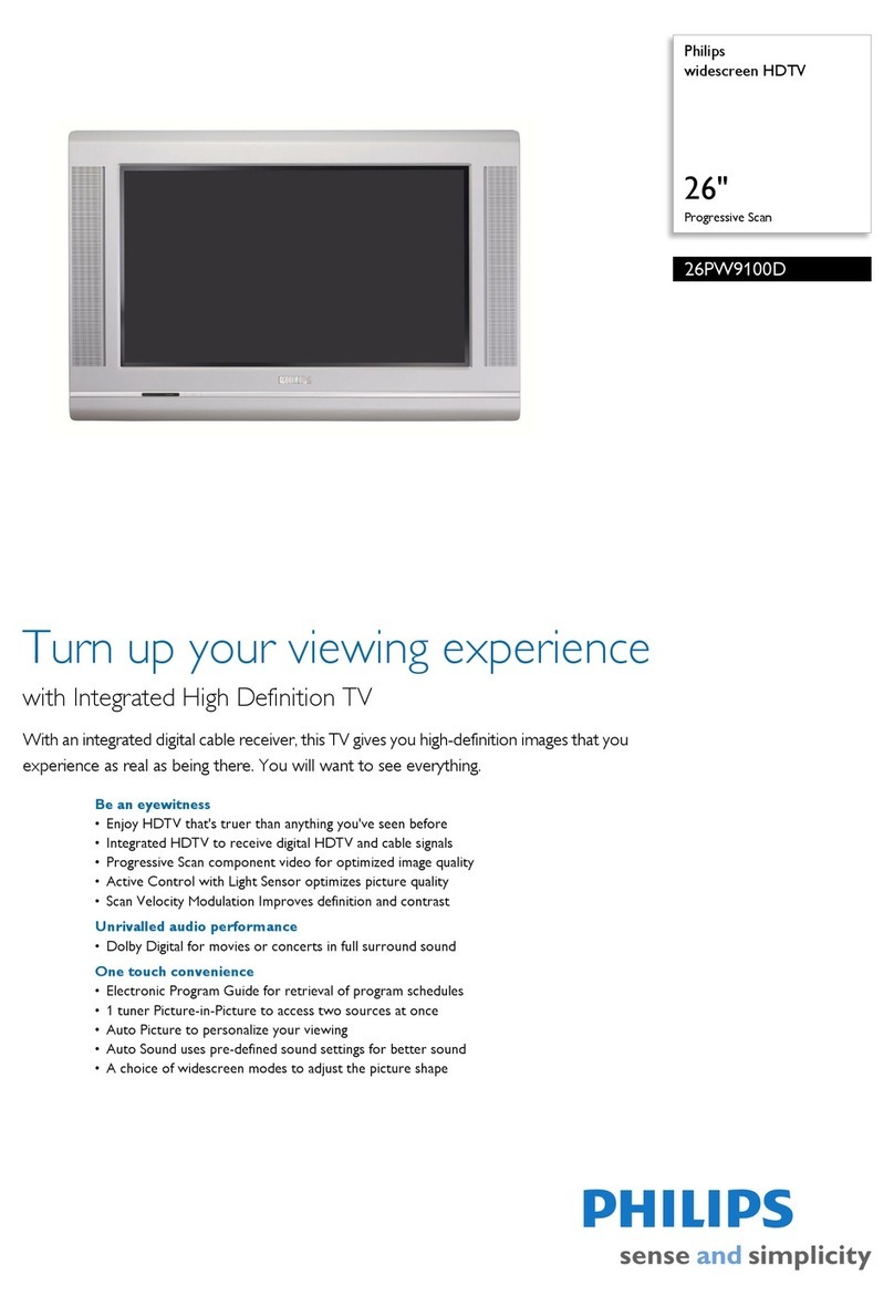 Philips 26PW9100D - Hook Up Guide User manual