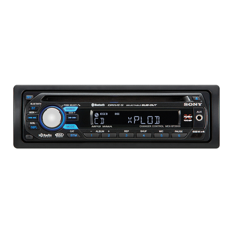 Sony MEXBT2600 - Bluetooth CD Receiver operating instructions