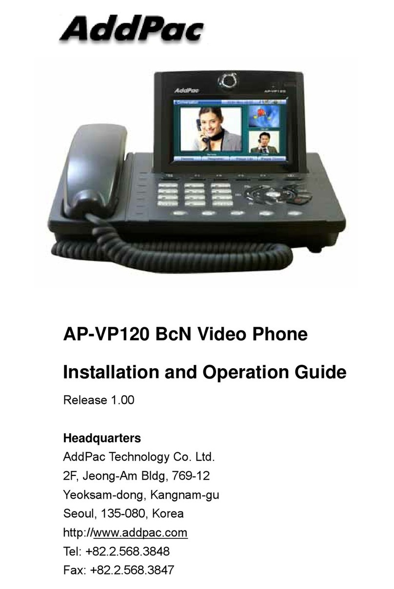 AddPac AP-VP120 BcN Operating instructions