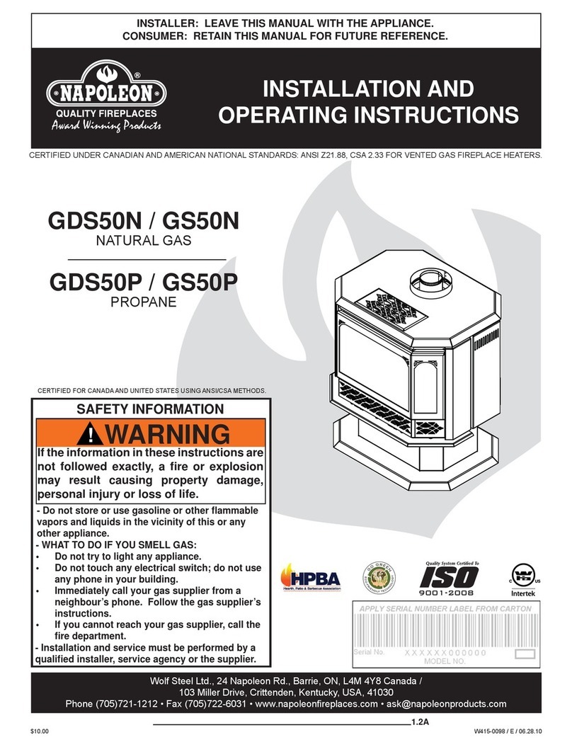 Napoleon GDS 50-N User manual